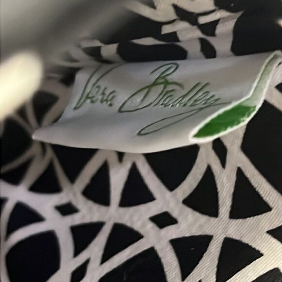 Vera Bradley Night and Day Knot Convertible Shoulder/Clutch Black/Gray/White Bag - Picture 12 of 16